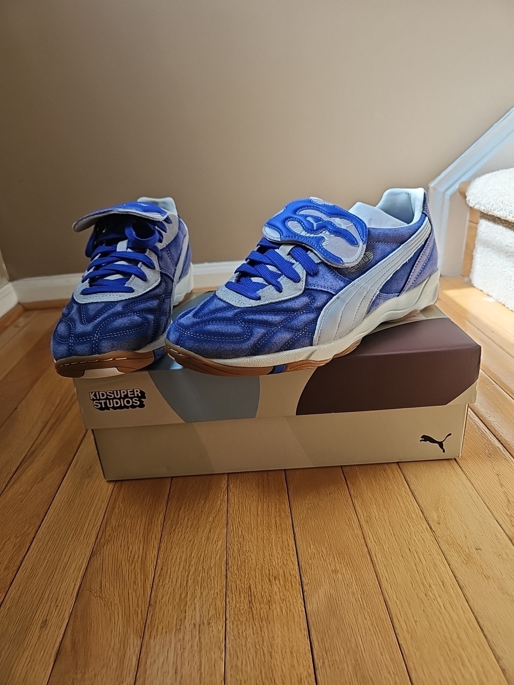 Kidsuper × Puma King Indoor Dart Blue Grey Fog 401180-01 Men Size 12